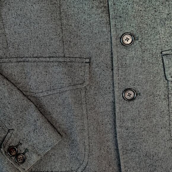 PLECTRUM Ben Sherman Slim Fit Sportcoat Blazer Jacket 4 Buttons Men Size L Gray - Picture 6 of 13